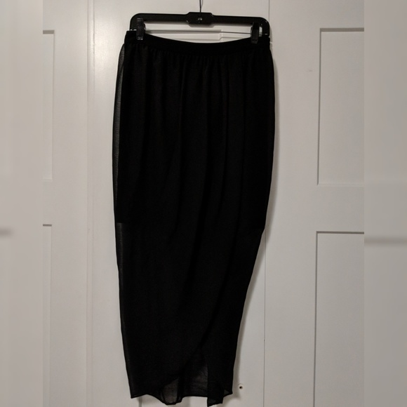 AIR by Alice & Olivia Tulip Drape Front Skirt - Picture 4 of 6